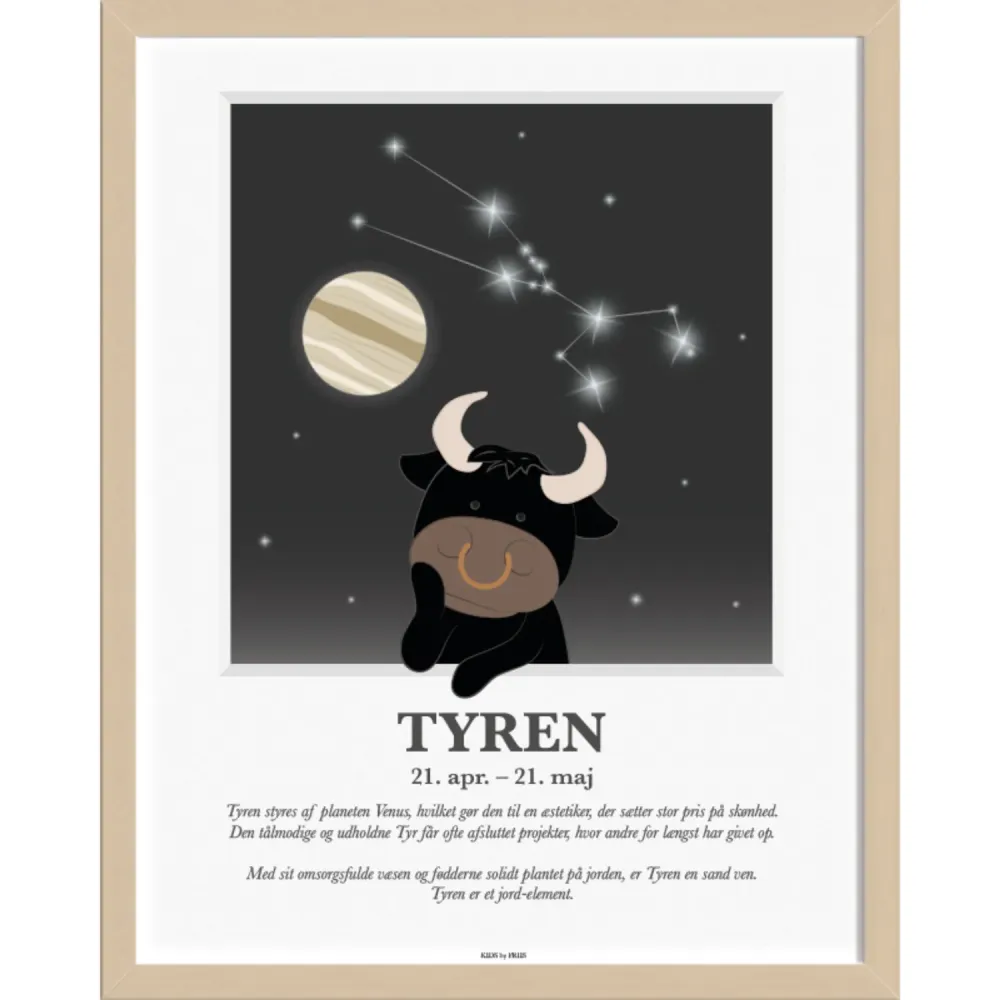 Kids Friis A3 Plakat M. Stjernetegn, Tyren