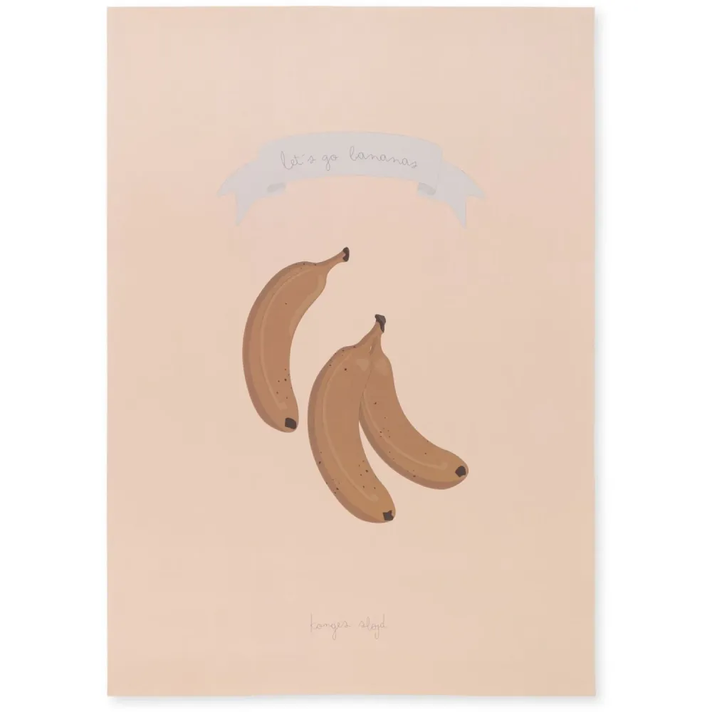Konges Sløjd Let'S Go Bananas Plakat