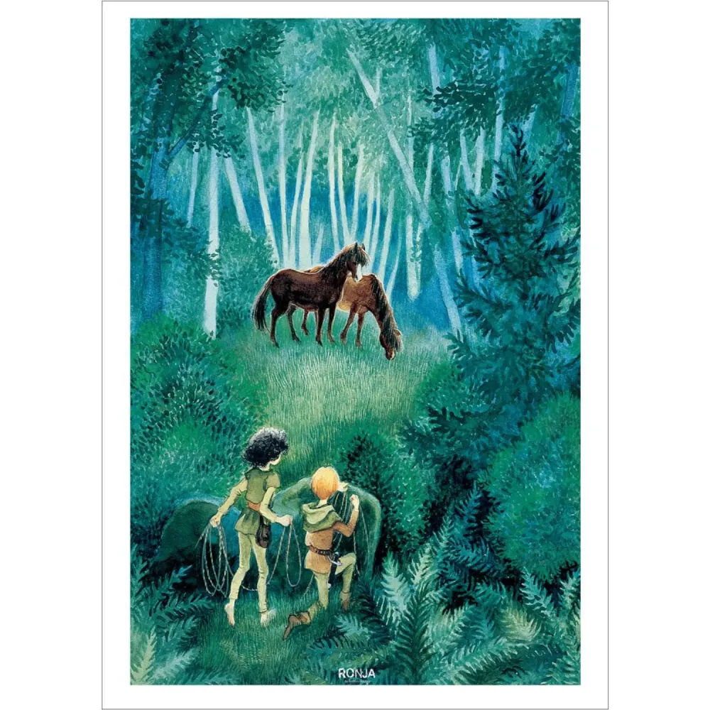 Poster & Frame Astrid Lindgren - Horses Woods - Ronja Robbers Daughter