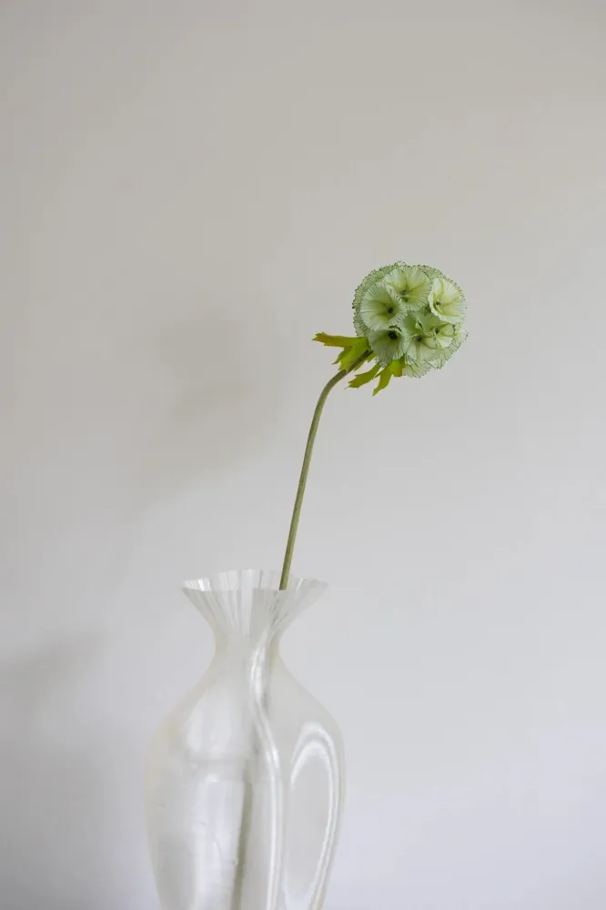 Artificial Scabiosa Flower Green