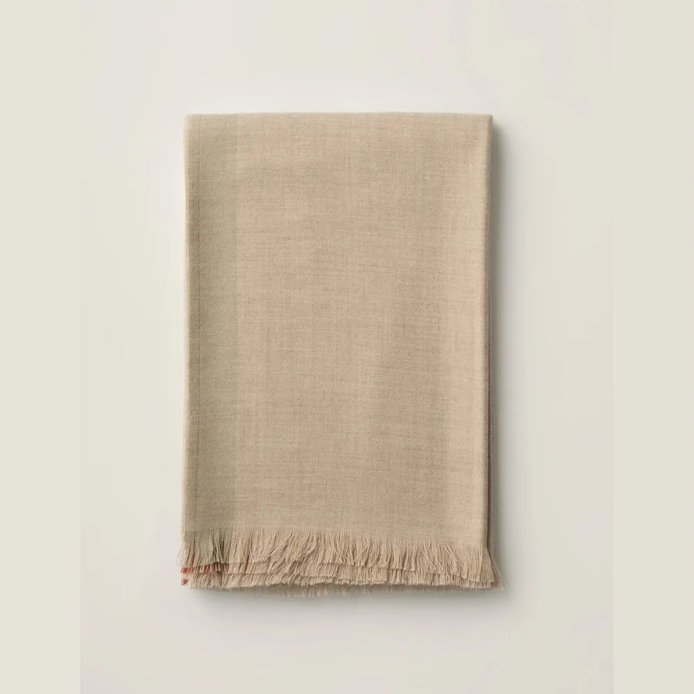 Alpakkapledd Écru Beige