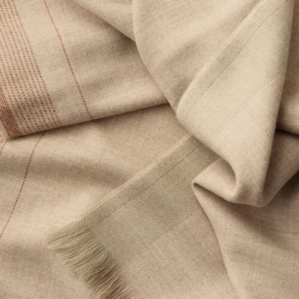 Alpakkapledd Écru Beige