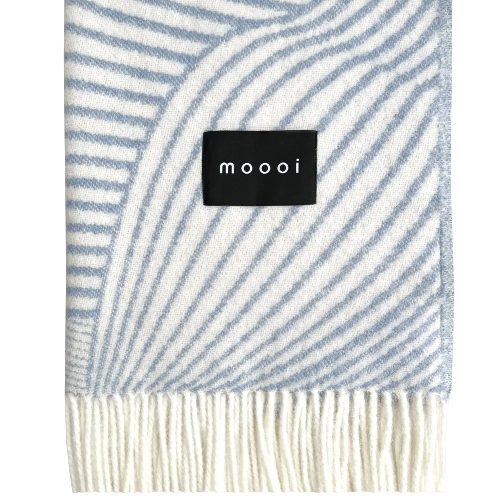 Moooi Techno Bee ullpledd Denim cream