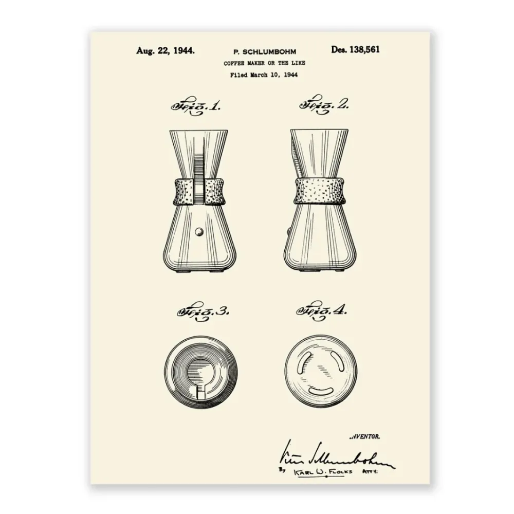 Chemex plakat, patenttegning, 1943 Sheet 3