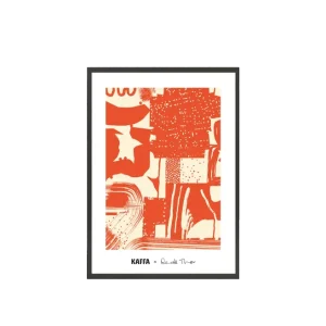 KAFFA x Renate Thor Plakat Limited Edition - RødKrem