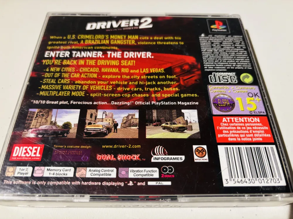 Driver 2: Back on Streets. PS1.
