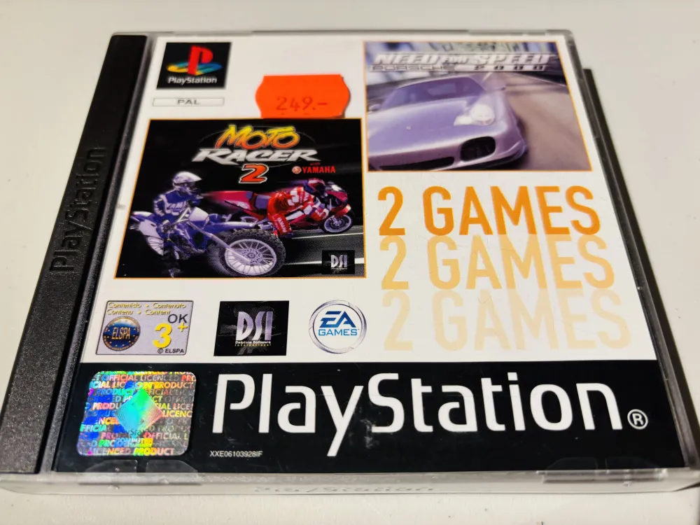 Moto Racer 2 / NFS Porsche 2000. PS1.