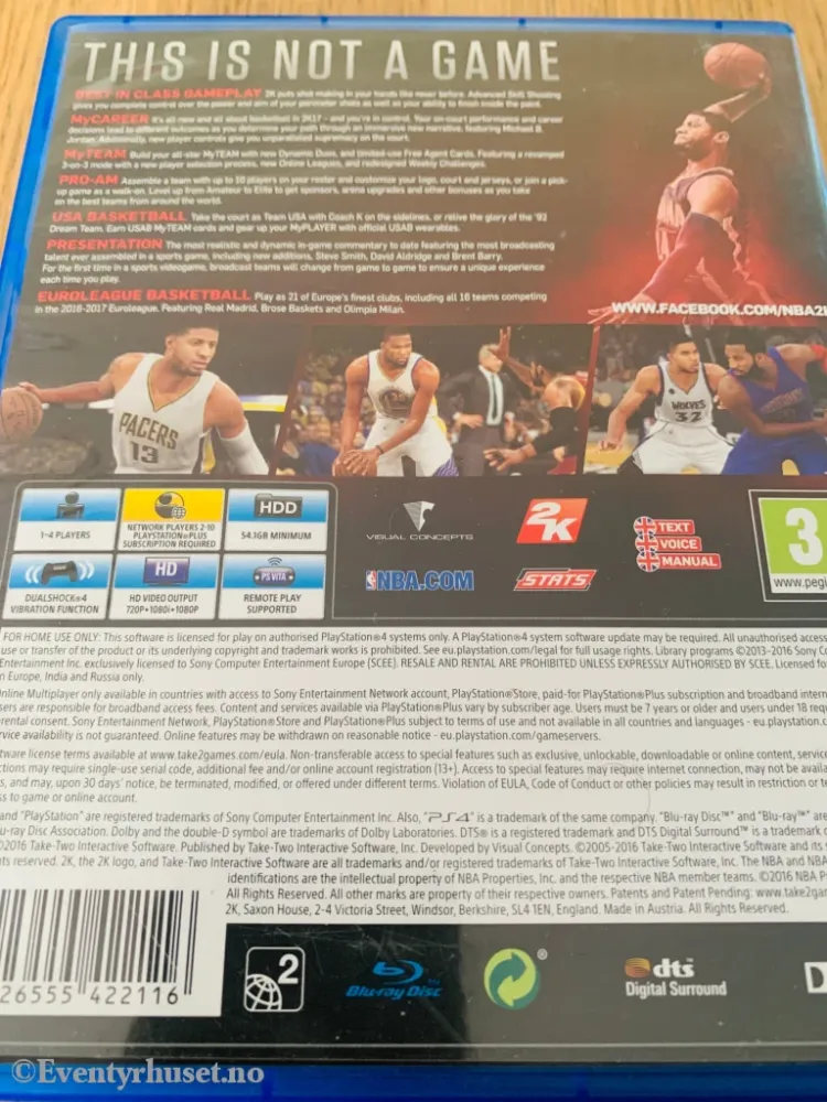 NBA 2K17. PS4.