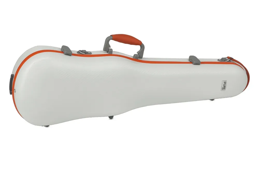 PURE GEWA Form shaped violin cases Polycarbonate FUN - 4/4 - 1/2 (White / Blacj)