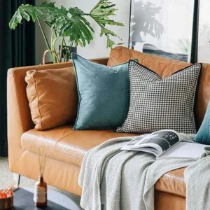 Pied-de-Poule Cushion Cover