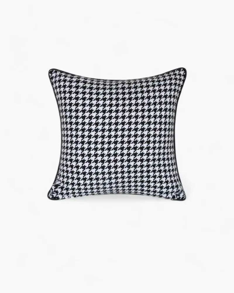 Pied-de-Poule Cushion Cover
