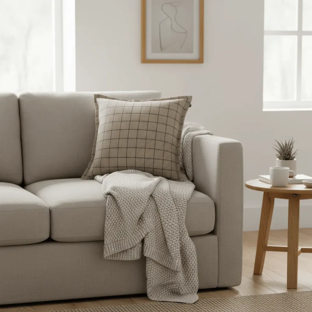 Halvor Bakke Liam putetrekk Beige 50 x 50 cm