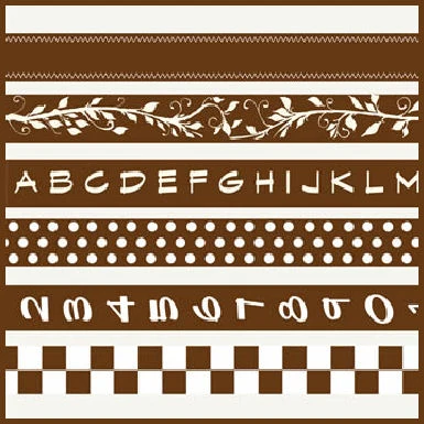 7gypsies: Gaffer tape 6 pk - chocolate brown
