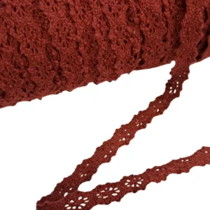 Crochet Lace Ribbon - Wine (metervis)