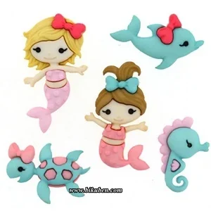 Dress It Up - Buttons - Mermaid kisses