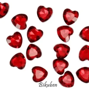 Dress it Up - Facet Cut - Hearts Red