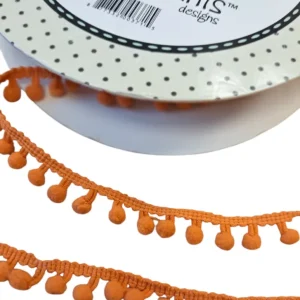 Fancy Pants: Ball Trim - Orange RIBBON (metervis)