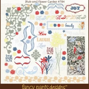 Fancy Pants: Flower Garden Rub-Ons