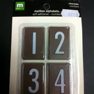 Making Memories: Mailbox Alphabets - Chocolate Numbers