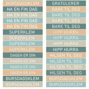 Reprint - Bookshop Collection/ Masculine moments - Text Norsk - Paper Stickers