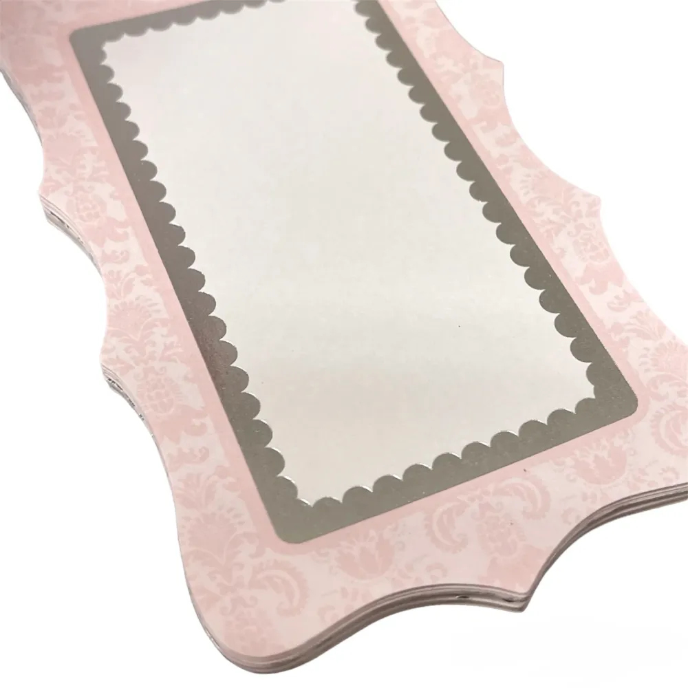 Ruby Rock-it - Wedding Narrative Tag - Pink/White Die-cuts
