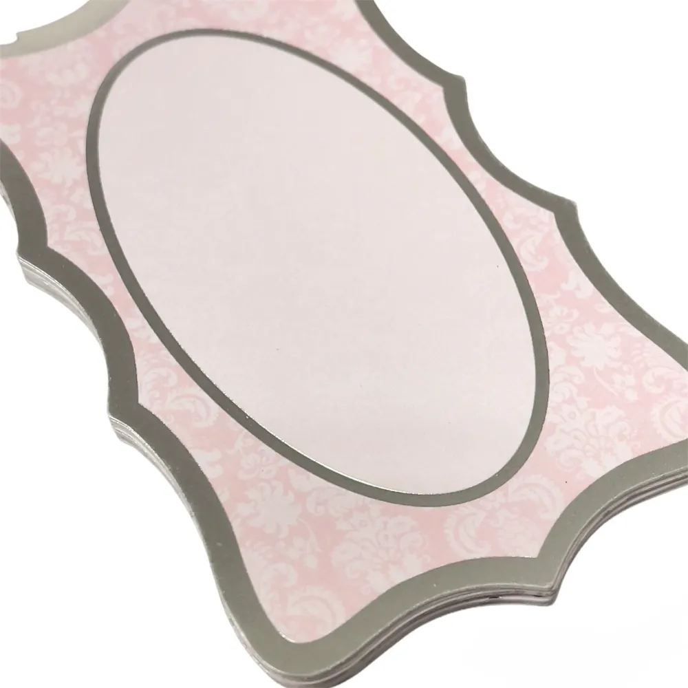 Ruby Rock-it - Wedding Narrative Tag - Pink/White Die-cuts