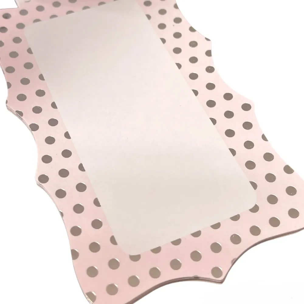 Ruby Rock-it - Wedding Narrative Tag - Pink/White Die-cuts