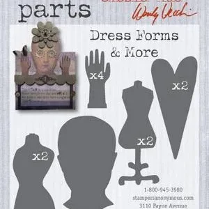 Studio 490 - Wendy Vecchi - Art Parts - DRESS FORMS & MORE Chipboard