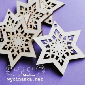 Wycinanka - Plywood - Stars Ornament