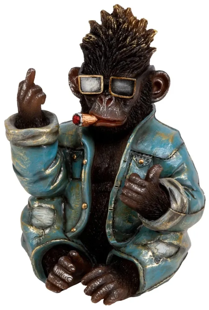 Rockeape figur blå/svart