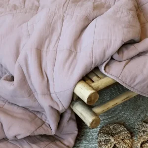 Quilt – Støvet Rosa