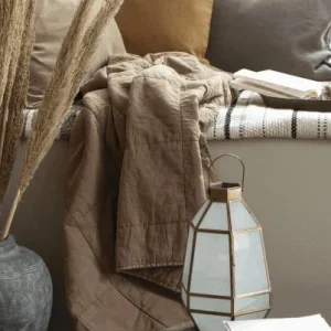 Quiltet teppe - Vintage Cognac - 130x180 cm