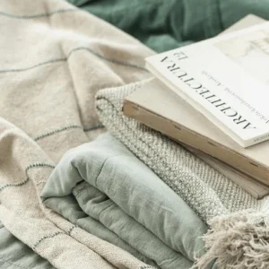 Vintage quilt misty jade