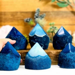RÅ Point TÅrnkrystaller Agat Teal , Medium ca. 200 gram