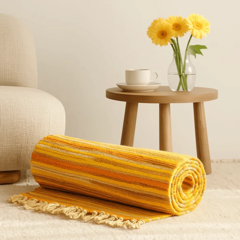 Rag Teppe Soloppgang Oransje 150x200cm