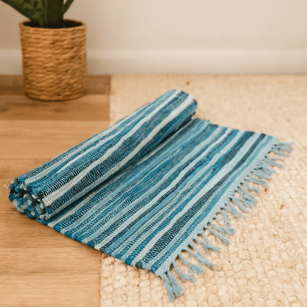 Ragteppe Lite Aqua Blues 50x90cm
