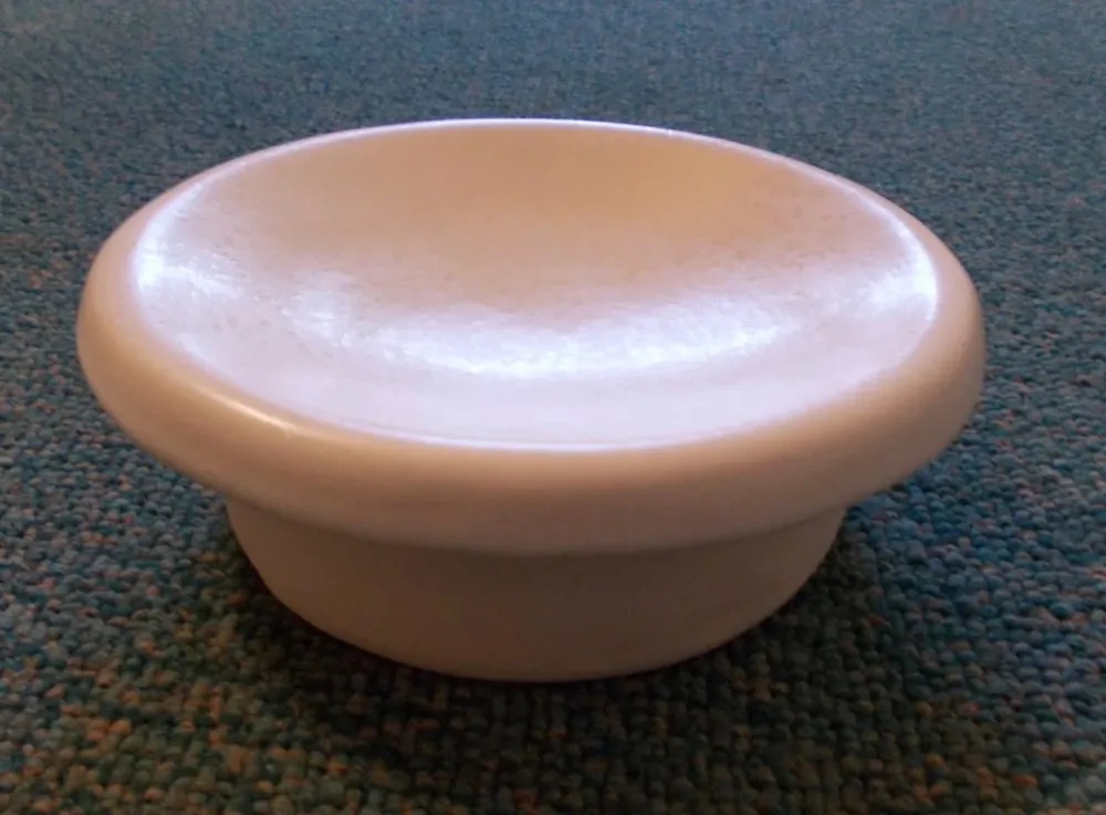 Putz Lid Castle Tile Design Mussel White rundt 13 cm