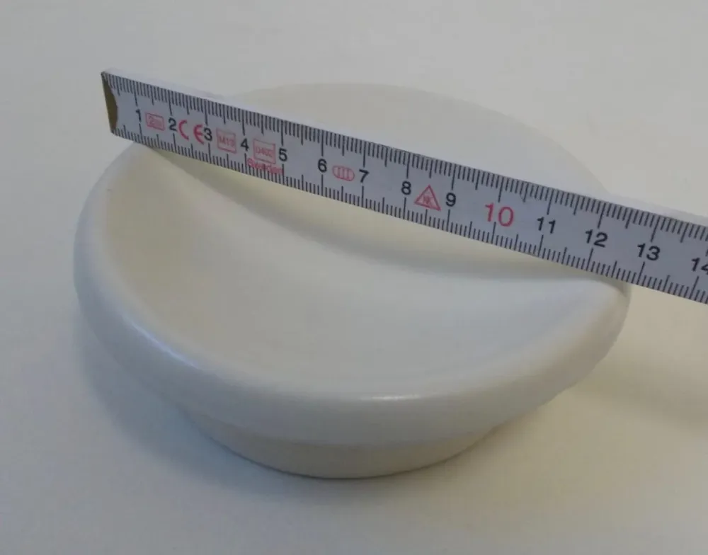 Putz Lid Castle Tile Design Mussel White rundt 13 cm