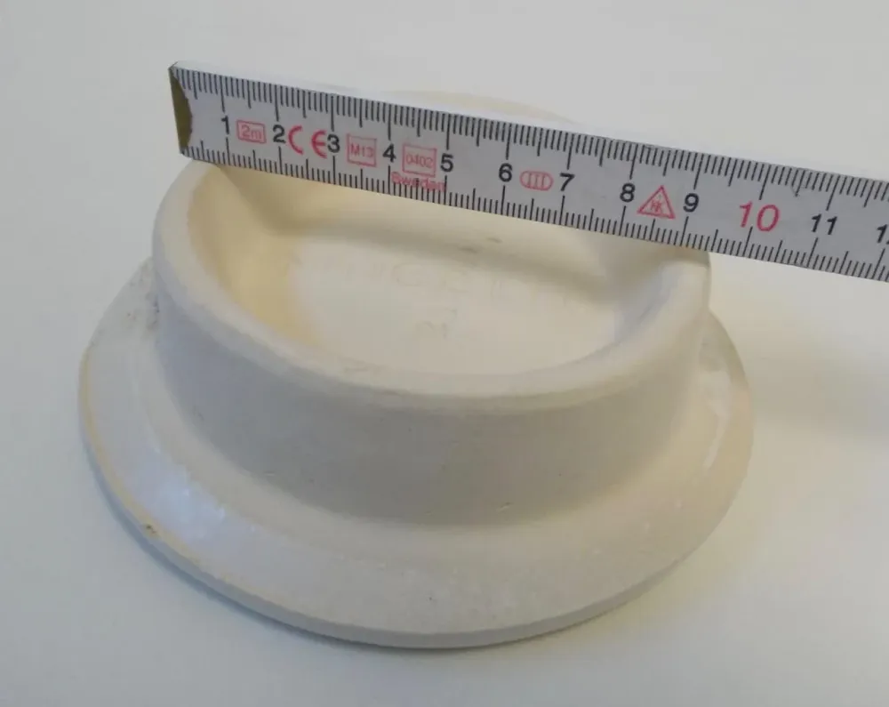 Putz Lid Castle Tile Design Mussel White rundt 13 cm