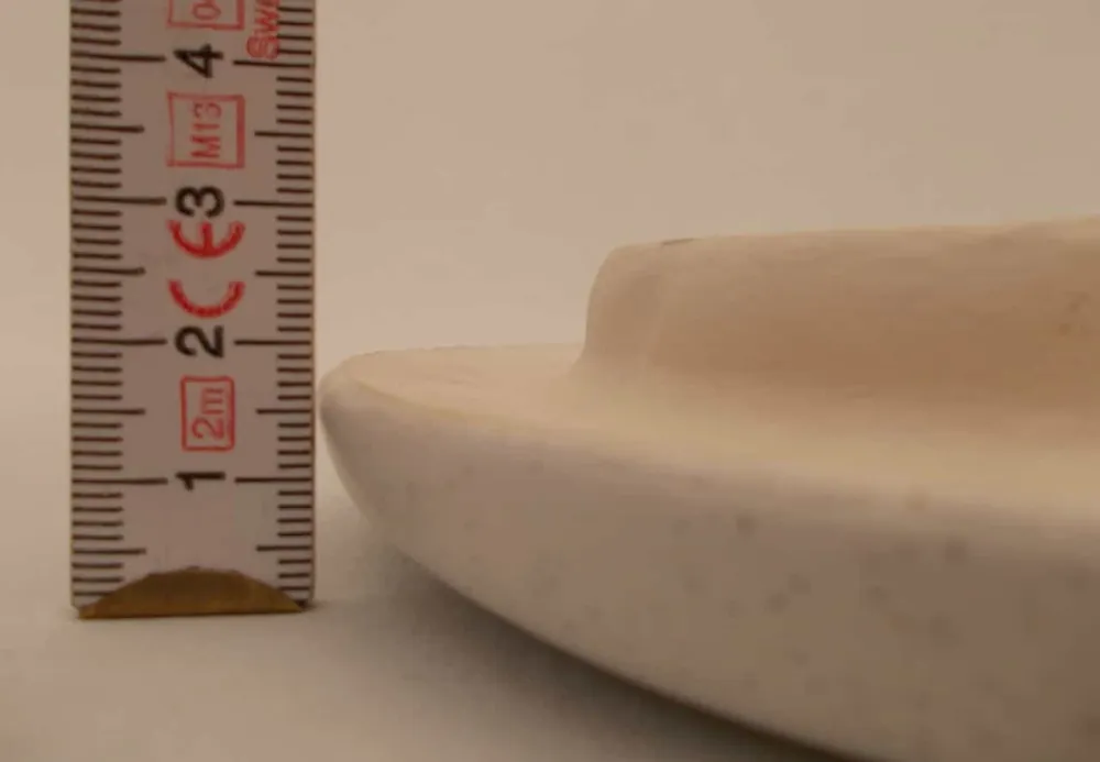 Rengjøring av fliser polar hvit, gips lokk flislagt komfyr, rundt 15 cm