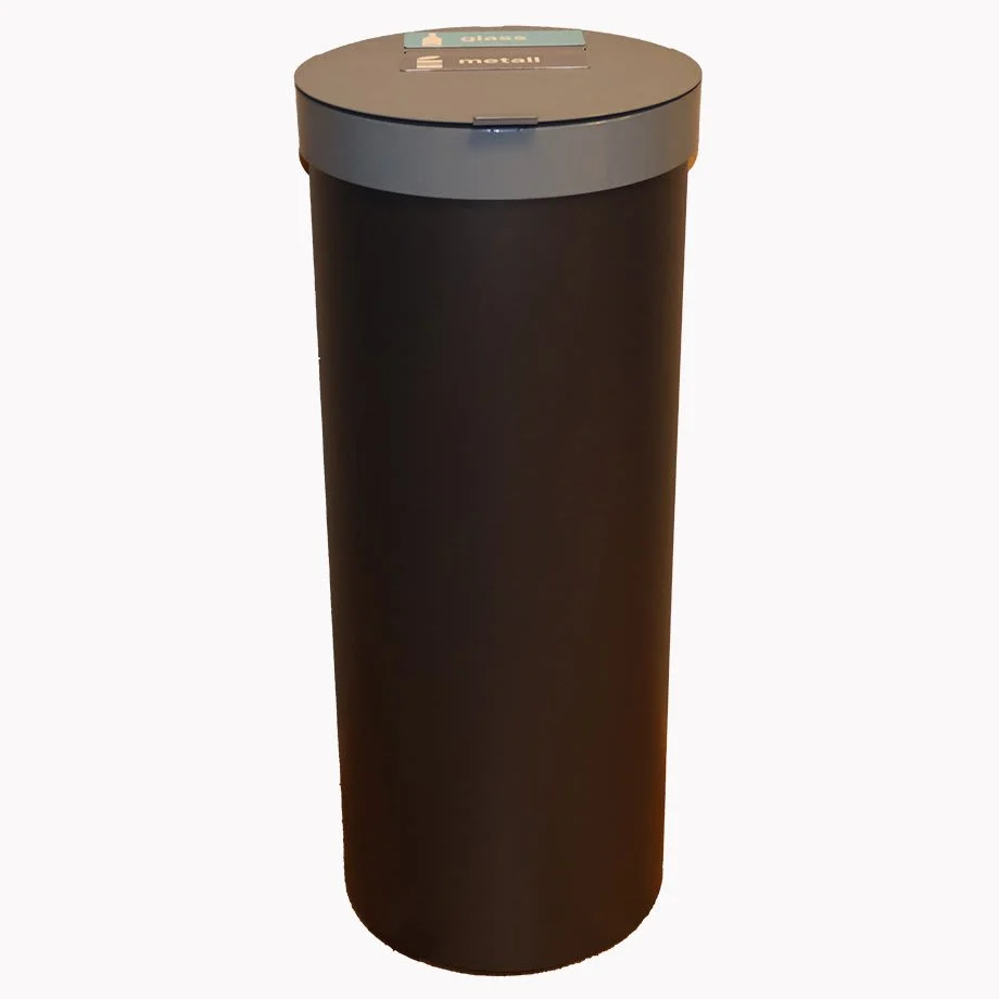 HOP Easy 50l glass/metall gråsort