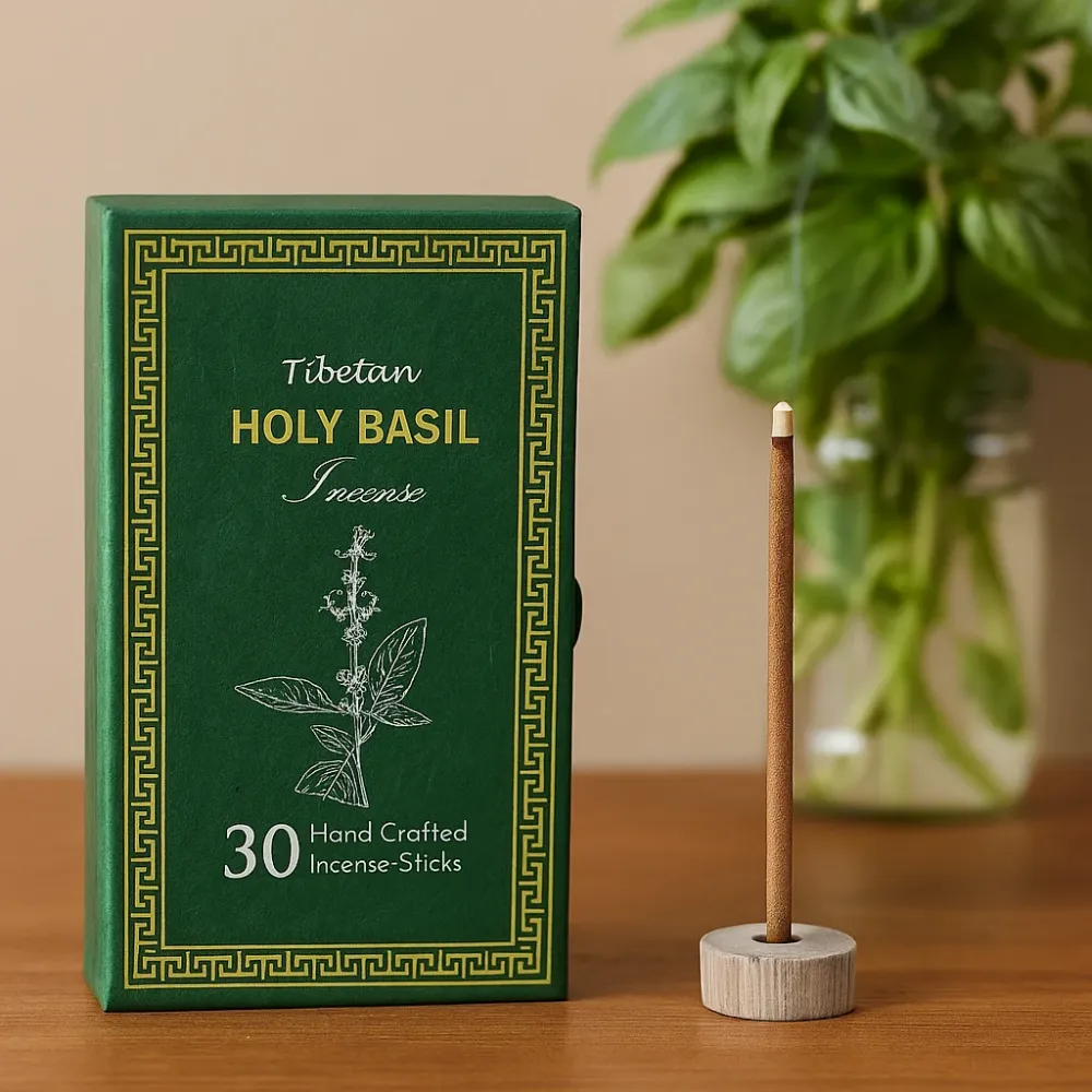 Røkelsesgave Sett Hellig Basilikum Tulsi, 30 Pinner