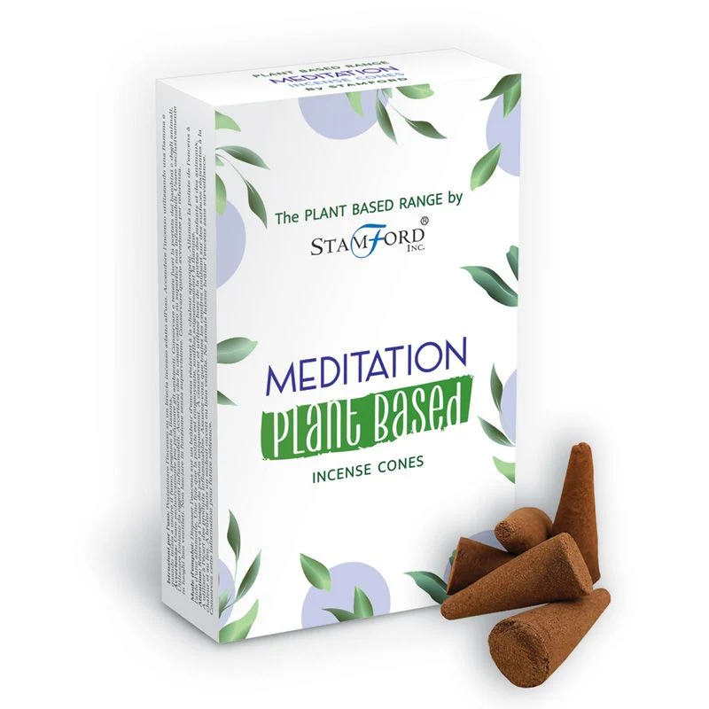 Røkelseskjegler Meditasjon Plantebasert, 12 Pakke Stamford