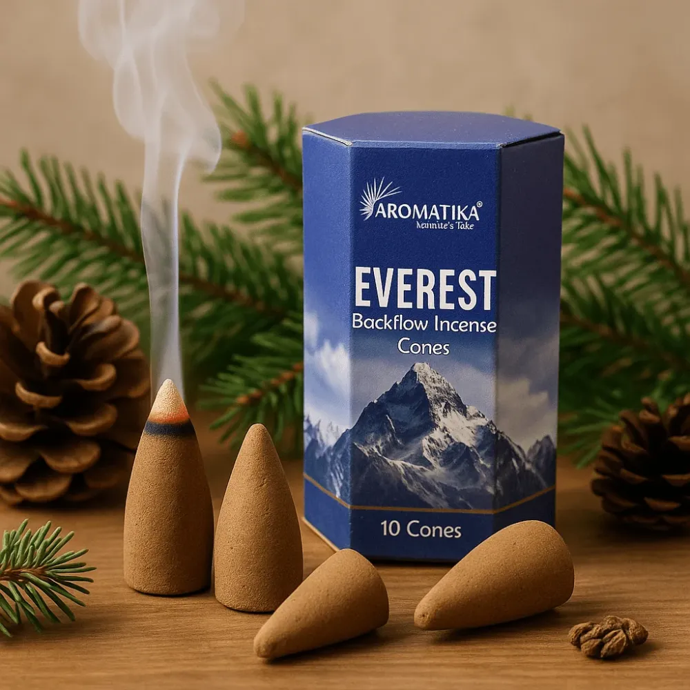 Tilbakestrøms Røkelseskjegler Masala Everest 10 Kjegler Aromatika