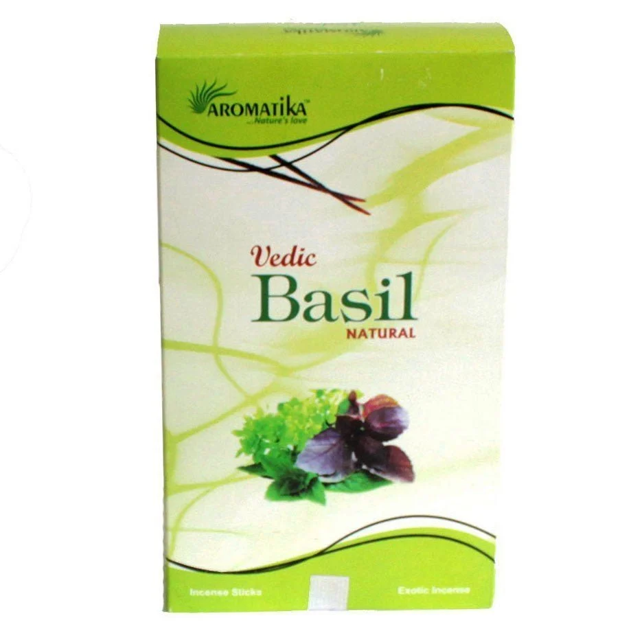 Basilikum Røkelsespinner Vedic Masala 12 stk