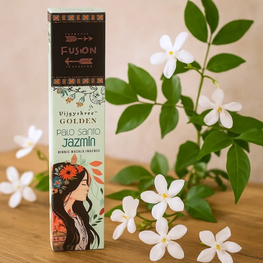 Gull Palo Santo og Jasmin Røkelse 15g