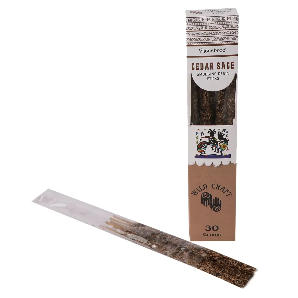 Harpikssmudgepinner Gullsedertre Salvie 30g