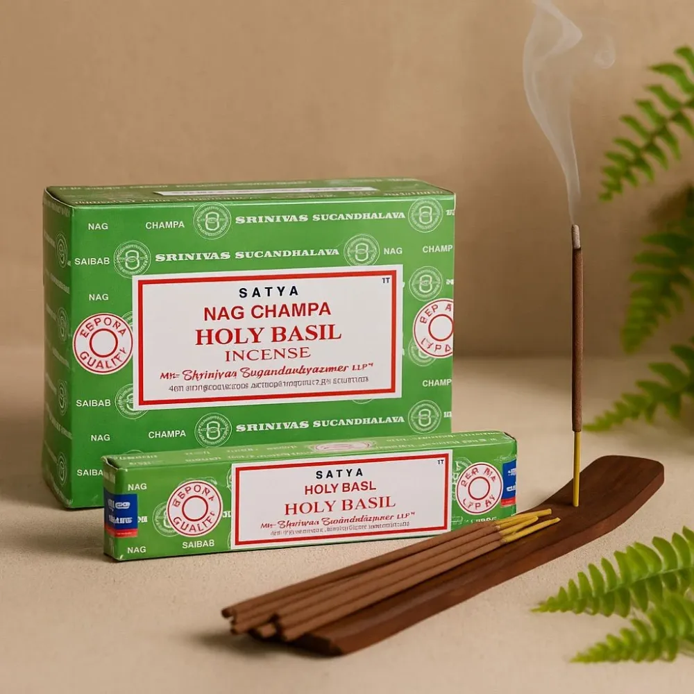 Holy Basil Røkelsespinner 15g Satya