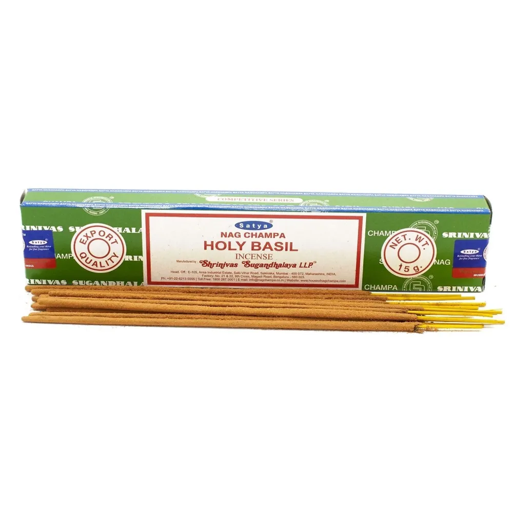 Holy Basil Røkelsespinner 15g Satya