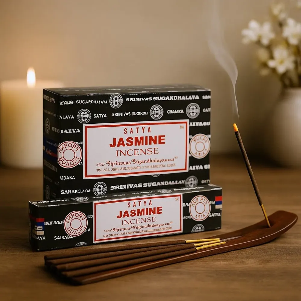 Jasmin røkelsespinner 15g Satya
